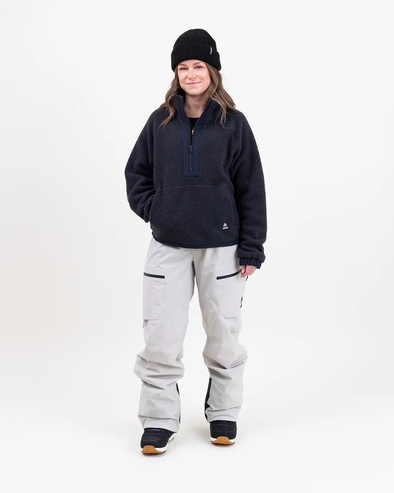 jones-snowboards-campfire-recycled-sherpa-fleece-pullover-donna-2026 image 5