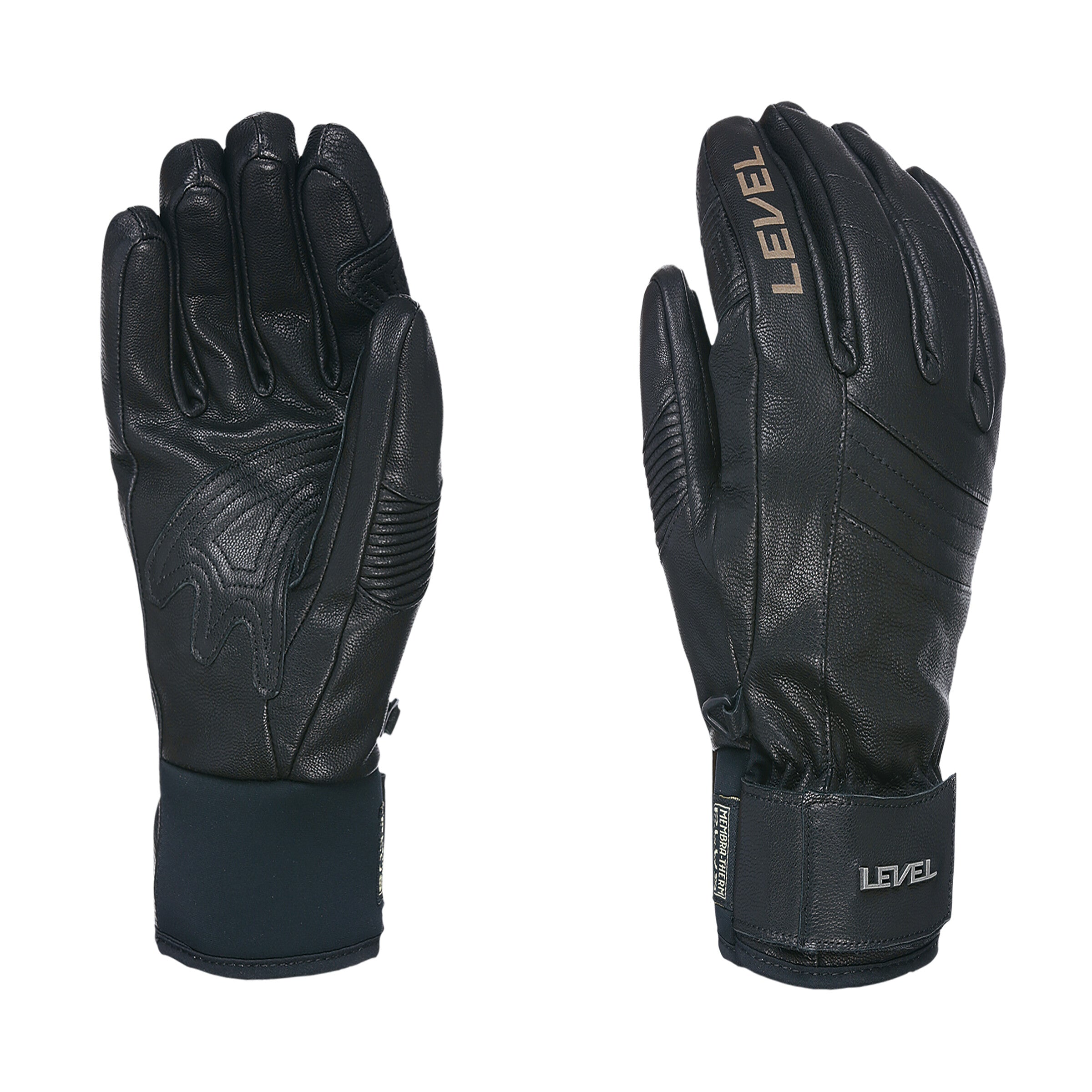 level-rexford-guanto-da-sci-in-pelle-di-capra-con-membra-therm-plus-uomo-marrone image 1