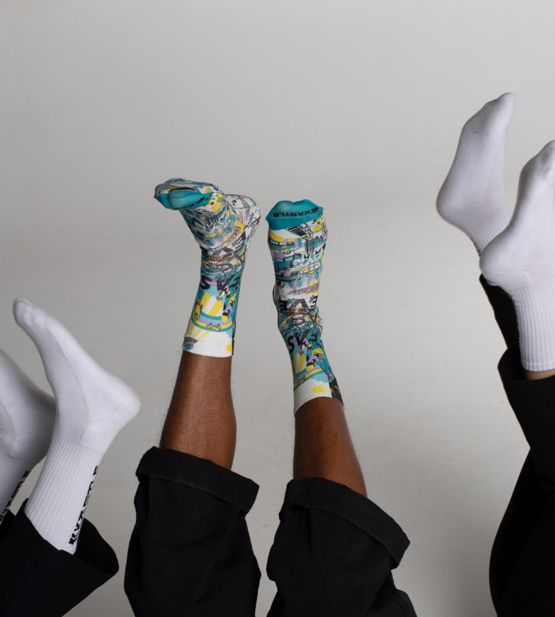k-stle-socks-funky-calze-tecniche-sci-unisex-design-funky image 2