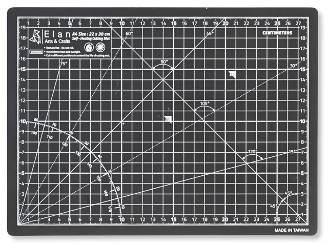 elan-tappetino-da-taglio-a4-nero-22x30-cm-5-strati image 1