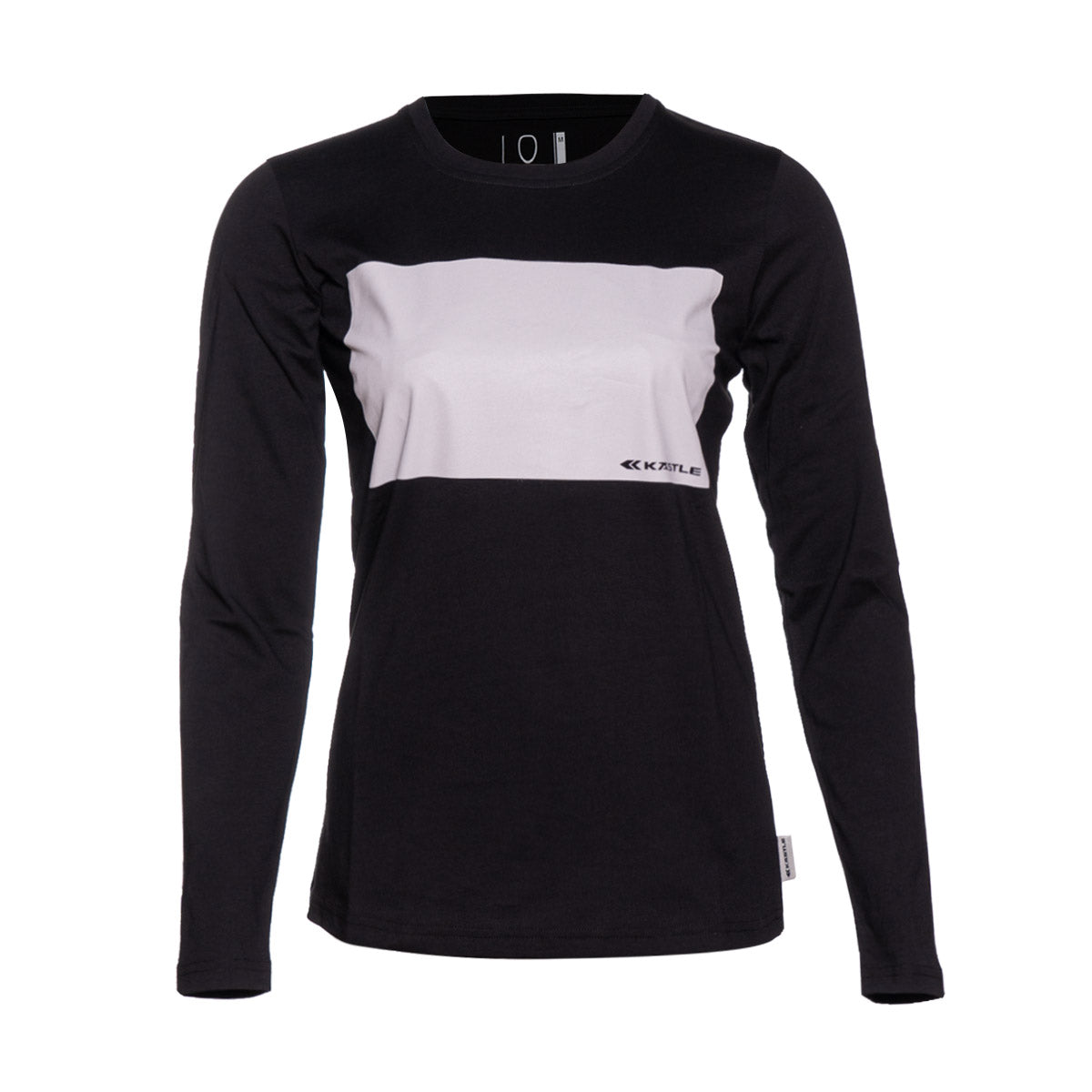 k-stle-longsleeve-light-bar-women-maglia-donna-cotone-nera image 1