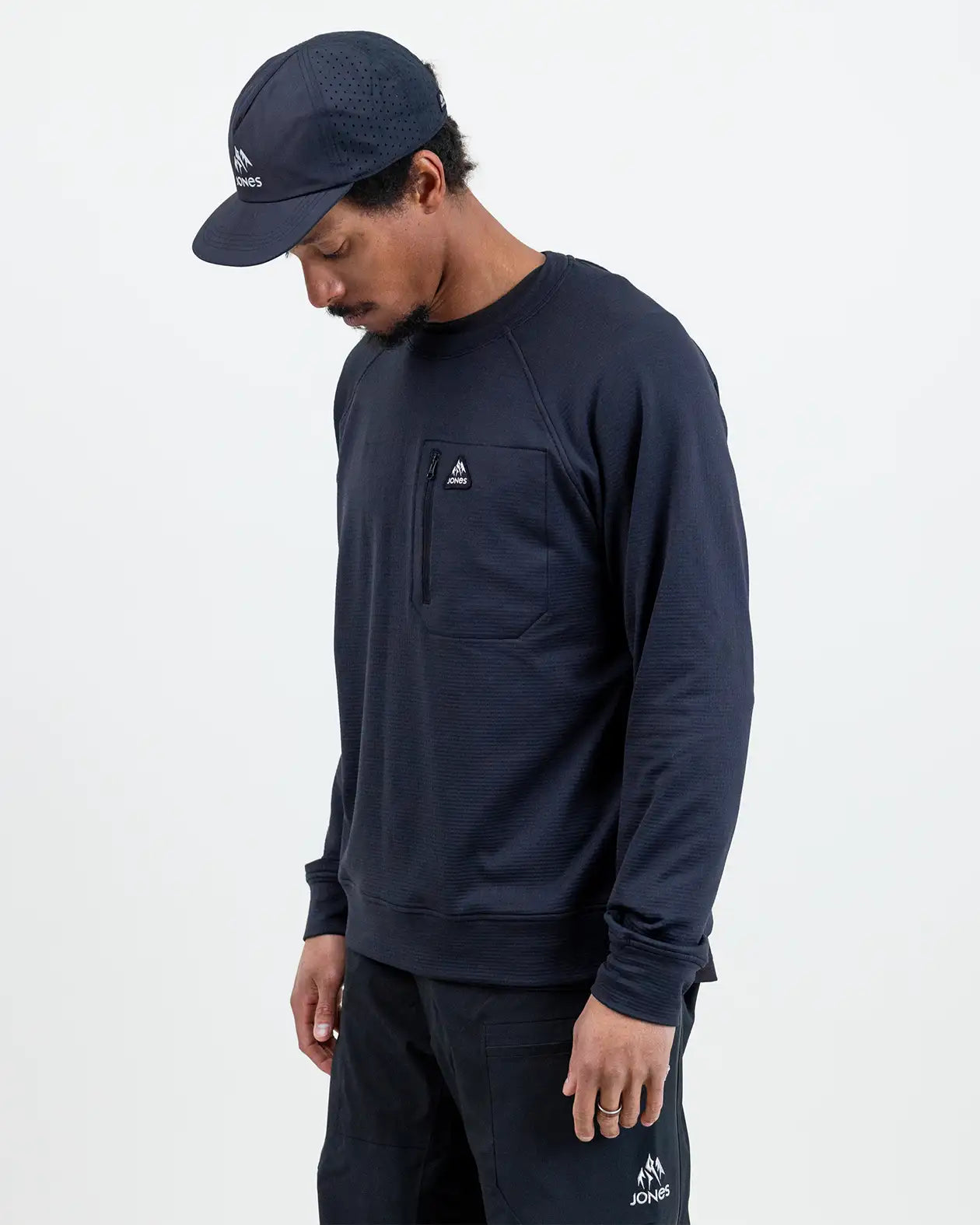 jones-snowboards-flagship-recycled-grid-fleece-crew-uomo-2026 image 3