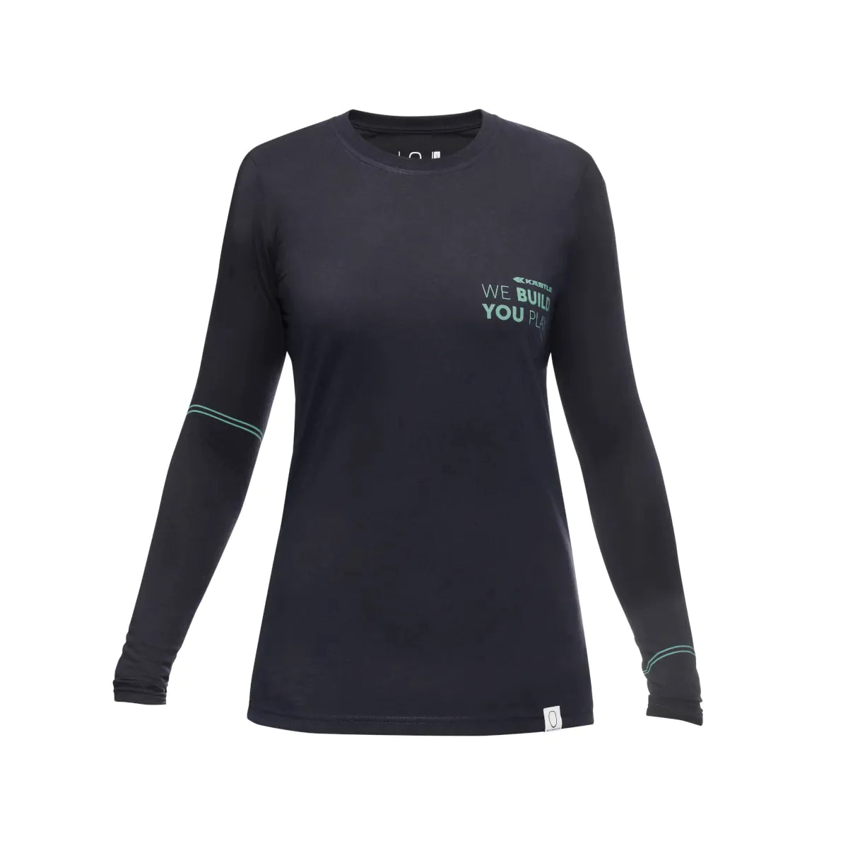 k-stle-longsleeve-mx-women-maglia-manica-lunga-nera image 1