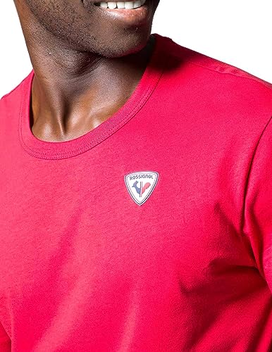 rossignol-t-shirt-uomo-logo-rosso-in-cotone-jersey image 4