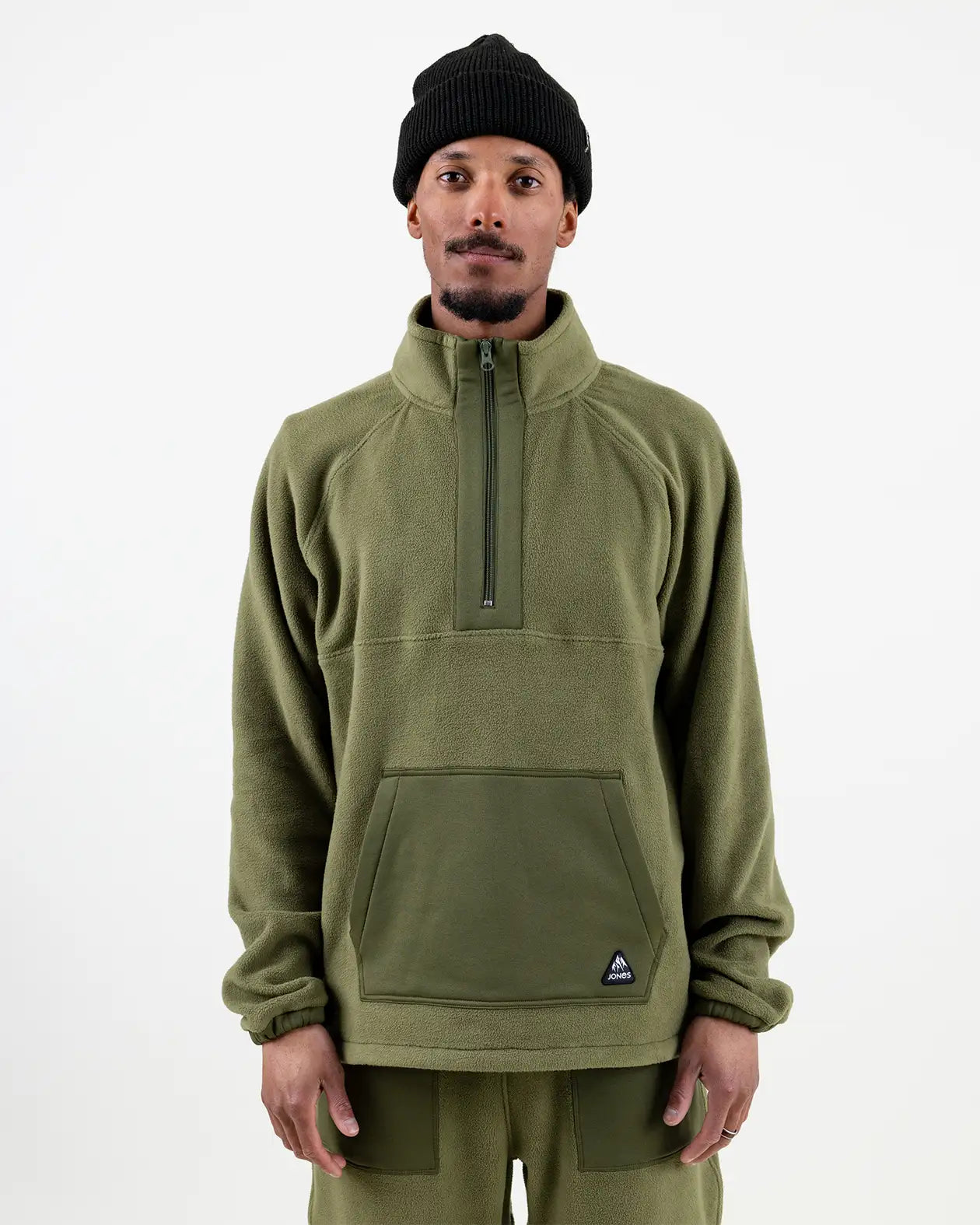 jones-snowboards-lodge-half-zip-recycled-fleece-pullover-2026-pile-unisex image 5