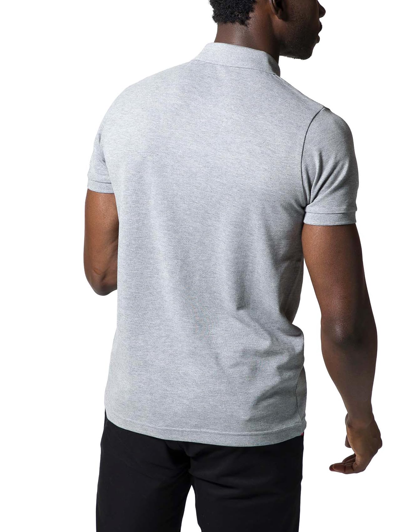 rossignol-polo-uomo-logo-grigio-erica-in-cotone-piqu image 2