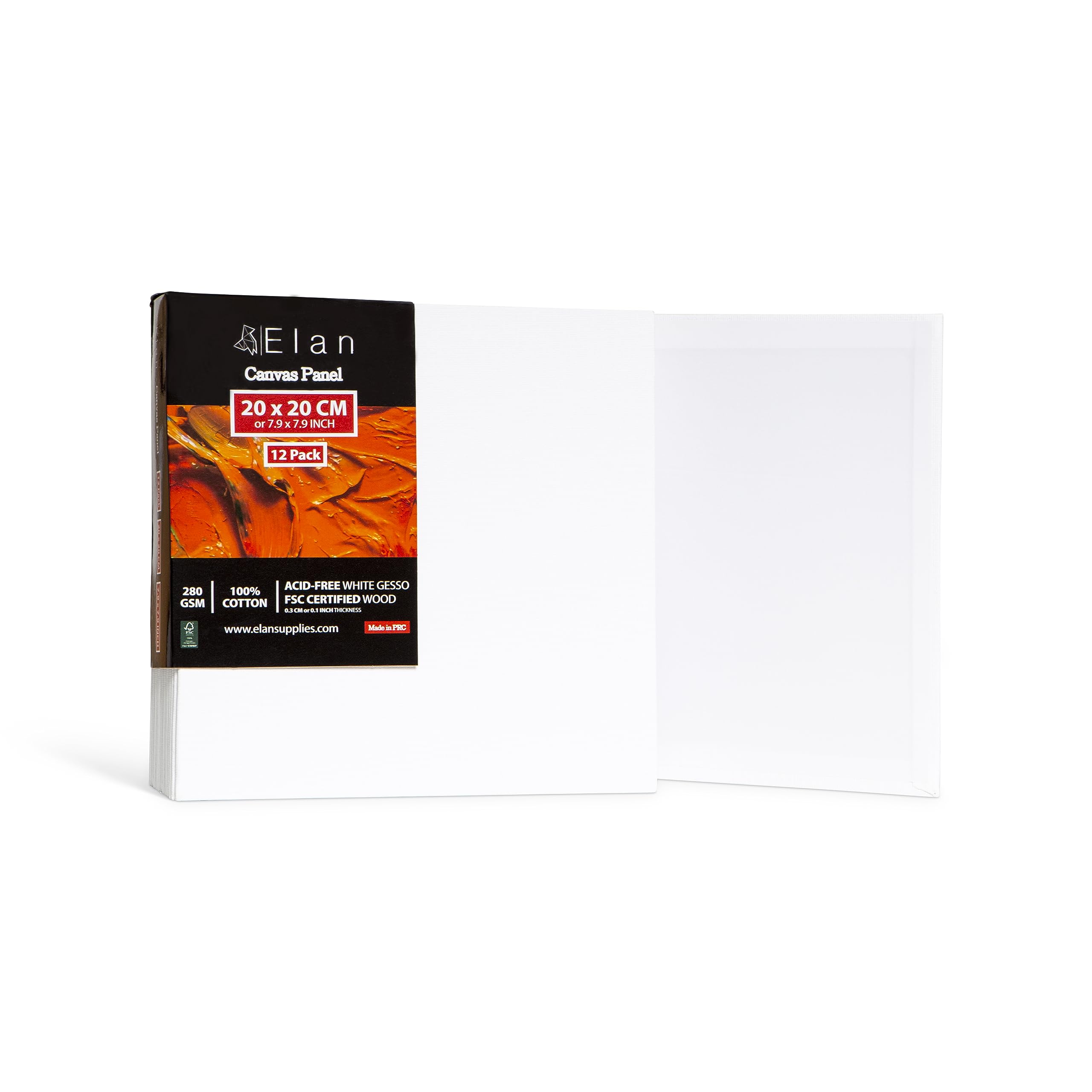 elan-tela-per-dipingere-20x25-cm-set-12-pezzi-280-gsm image 6
