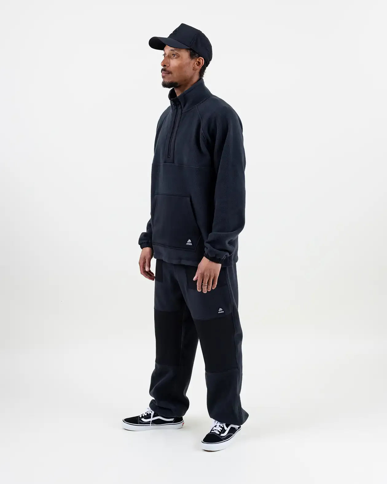 jones-snowboards-lodge-half-zip-recycled-fleece-pullover-2026-pile-unisex image 3