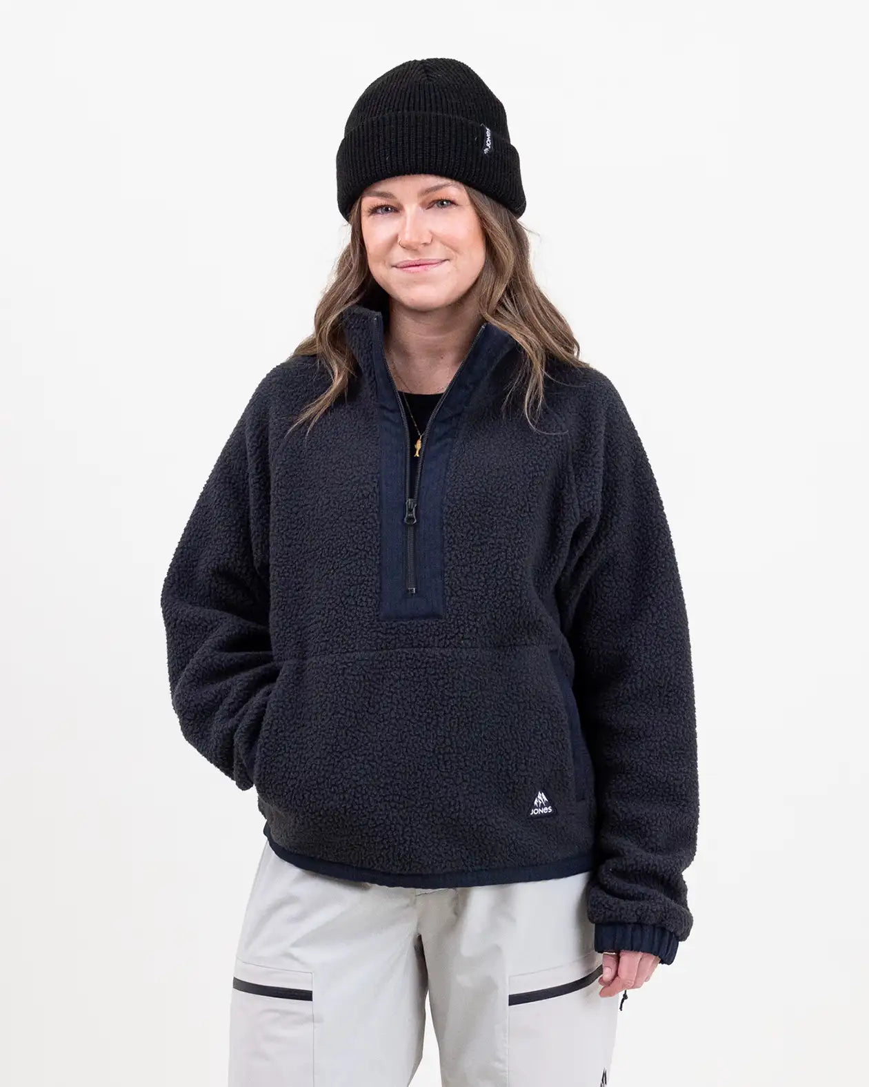 jones-snowboards-campfire-recycled-sherpa-fleece-pullover-donna-2026 image 1