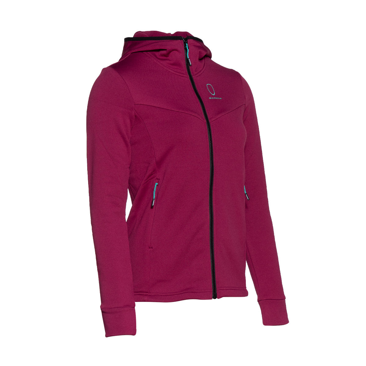 k-stle-zipper-hoody-pocket-women-felpa-con-cappuccio-e-zip-tasche-con-bottoni-au image 3