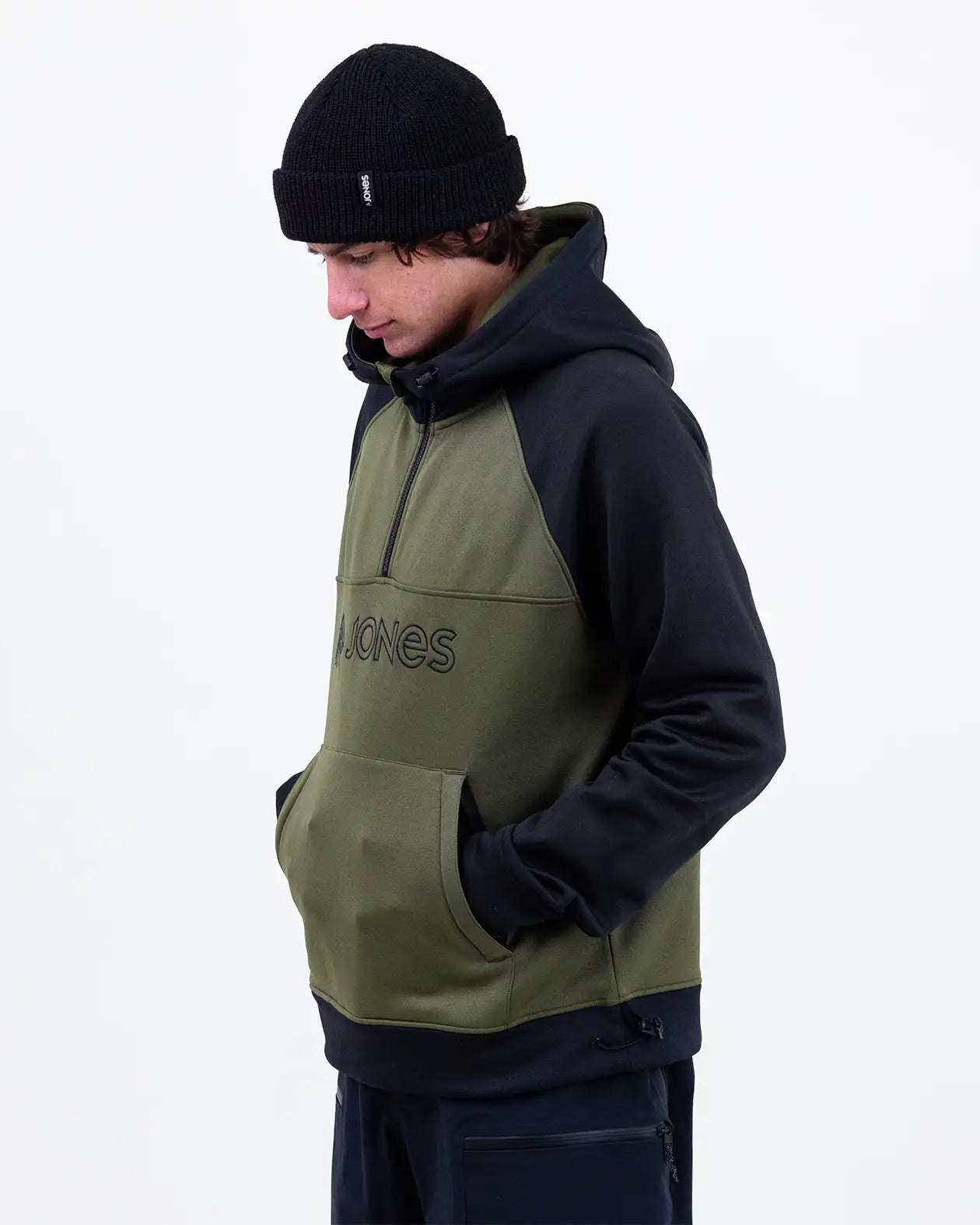 jones-snowboards-men-s-recycled-fleece-riding-hoodie-2026-felpa-in-pile-riciclat image 2