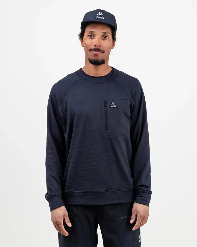 jones-snowboards-flagship-recycled-grid-fleece-crew-uomo-2026 image 1