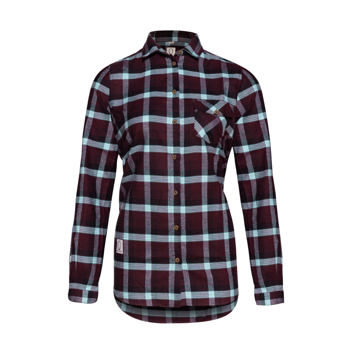 k-stle-flannel-shirt-long-women image 1