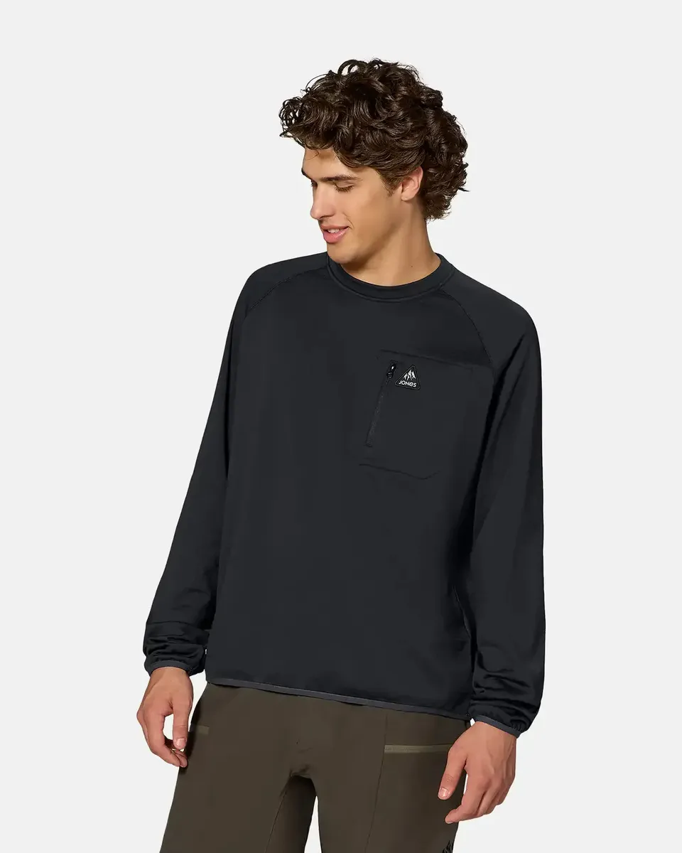 jones-snowboards-men-s-flagship-grid-fleece-crew-pile-uomo image 1