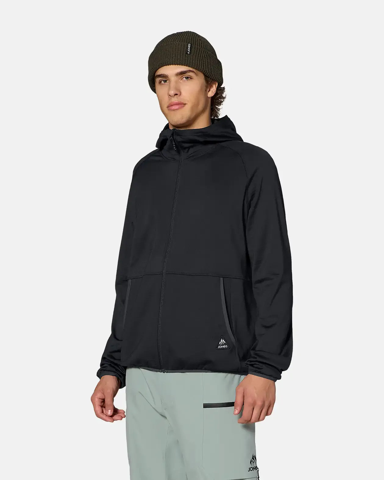 jones-snowboards-flagship-grid-fleece-hooded-jacket-uomo image 7