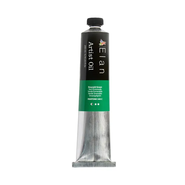 elan-verde-smeraldo-colore-ad-olio-in-tubo-da-200-ml image 1