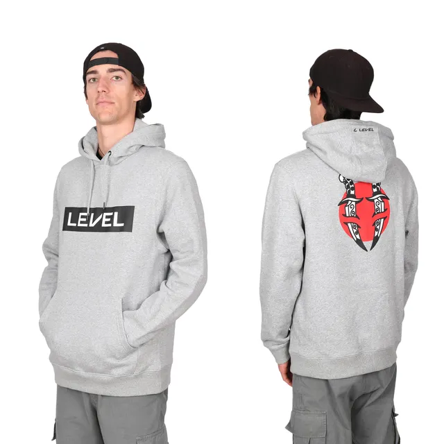 level-daggers-felpa-con-cappuccio-unisex-interno-in-pile-design-esclusivo-sul-re image 1