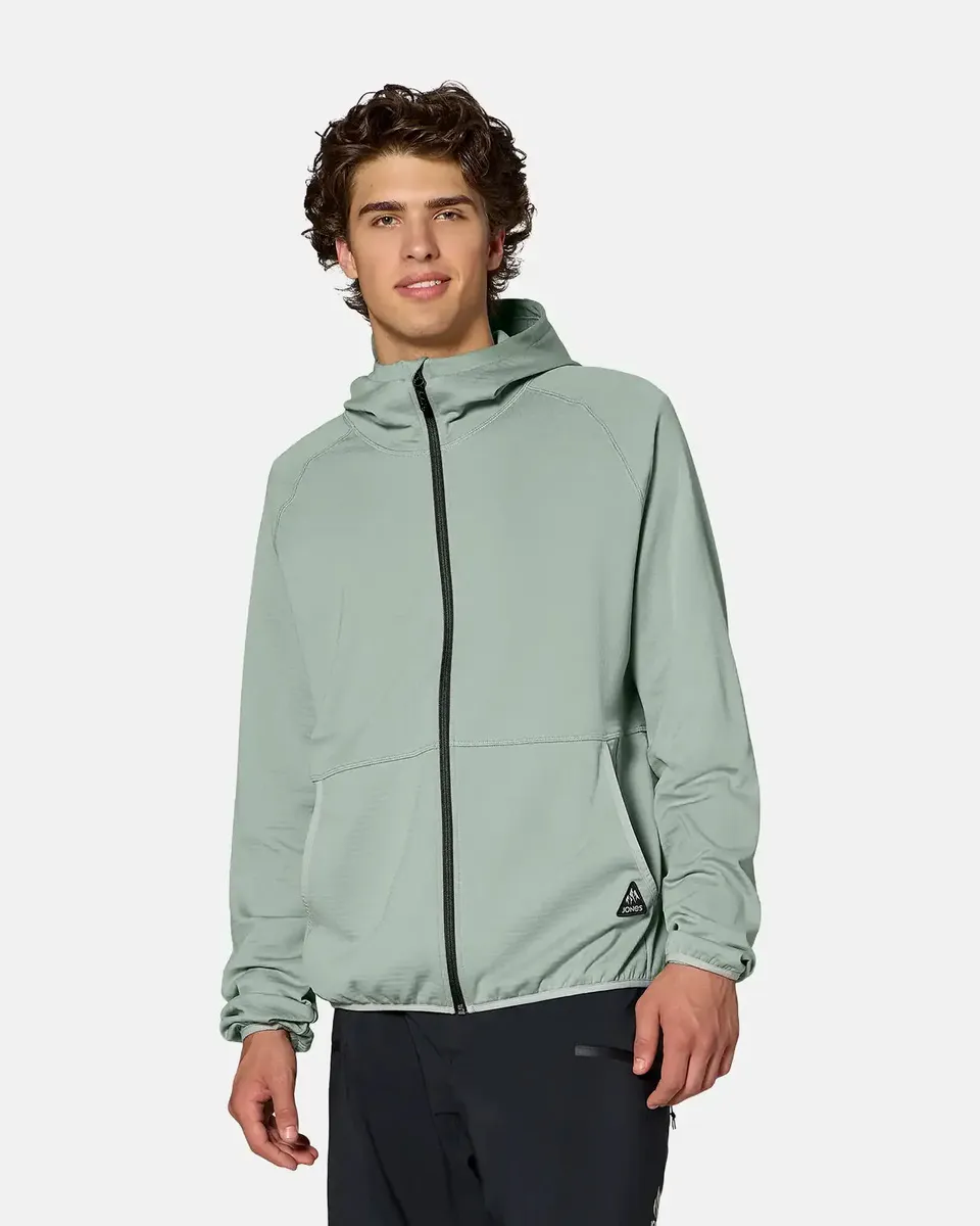 jones-snowboards-flagship-grid-fleece-hooded-jacket-uomo image 1