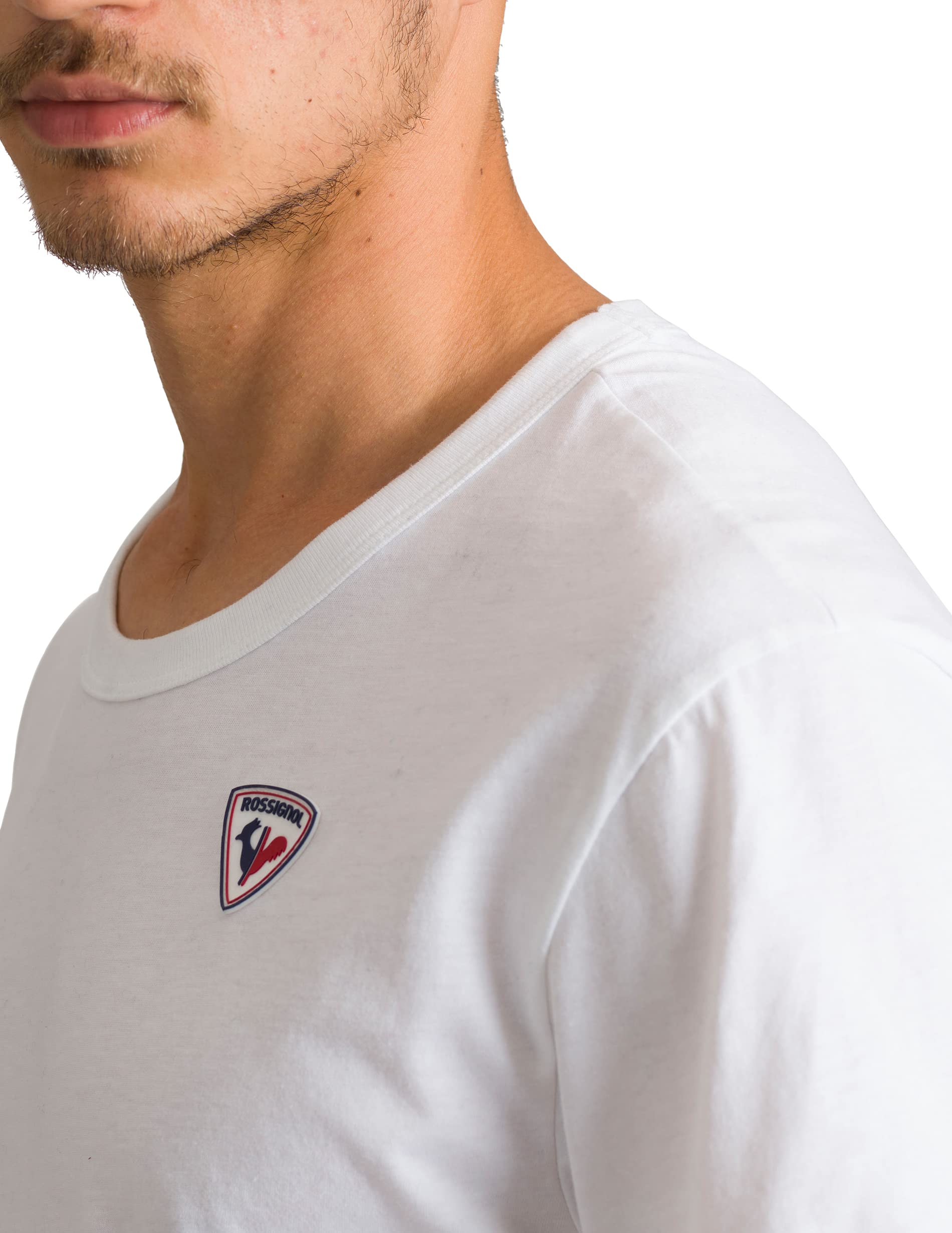 rossignol-logo-t-shirt-uomo-in-cotone-bianco-l image 4