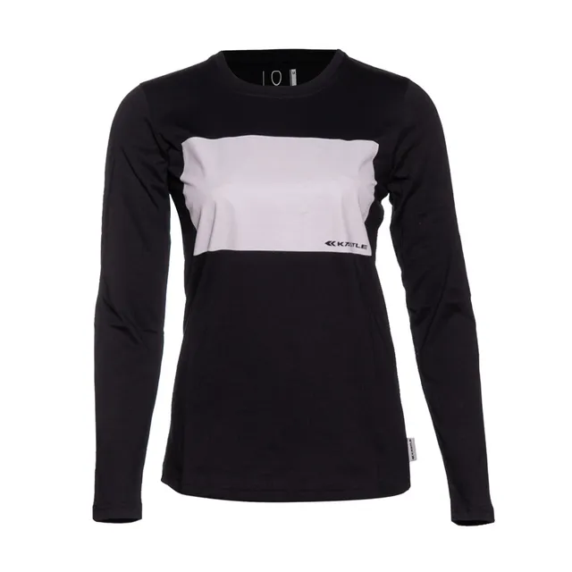 k-stle-longsleeve-light-bar-women-maglia-donna-cotone-nera image 1