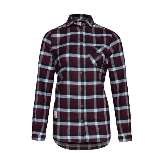 k-stle-flannel-shirt-long-women image 1