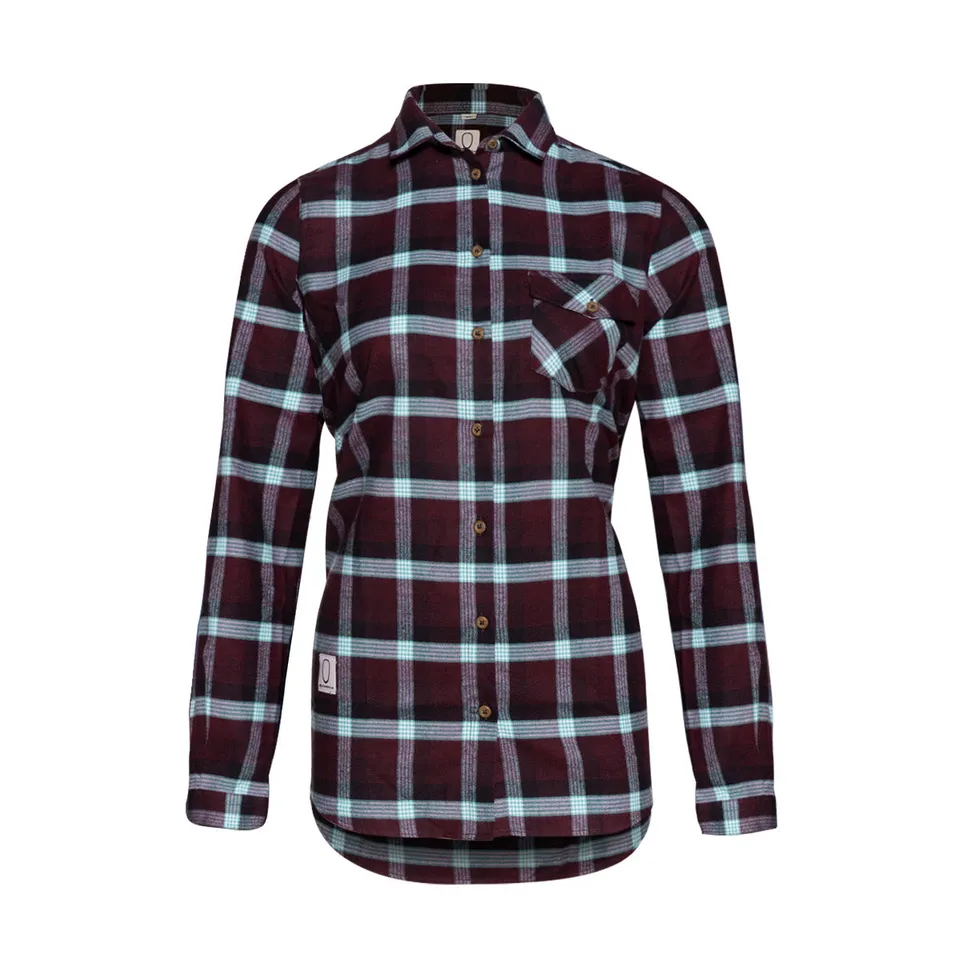 k-stle-flannel-shirt-long-women image 1