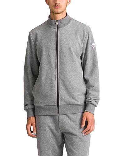 rossignol-felpa-full-zip-logo-uomo-grigio-erica-m image 4
