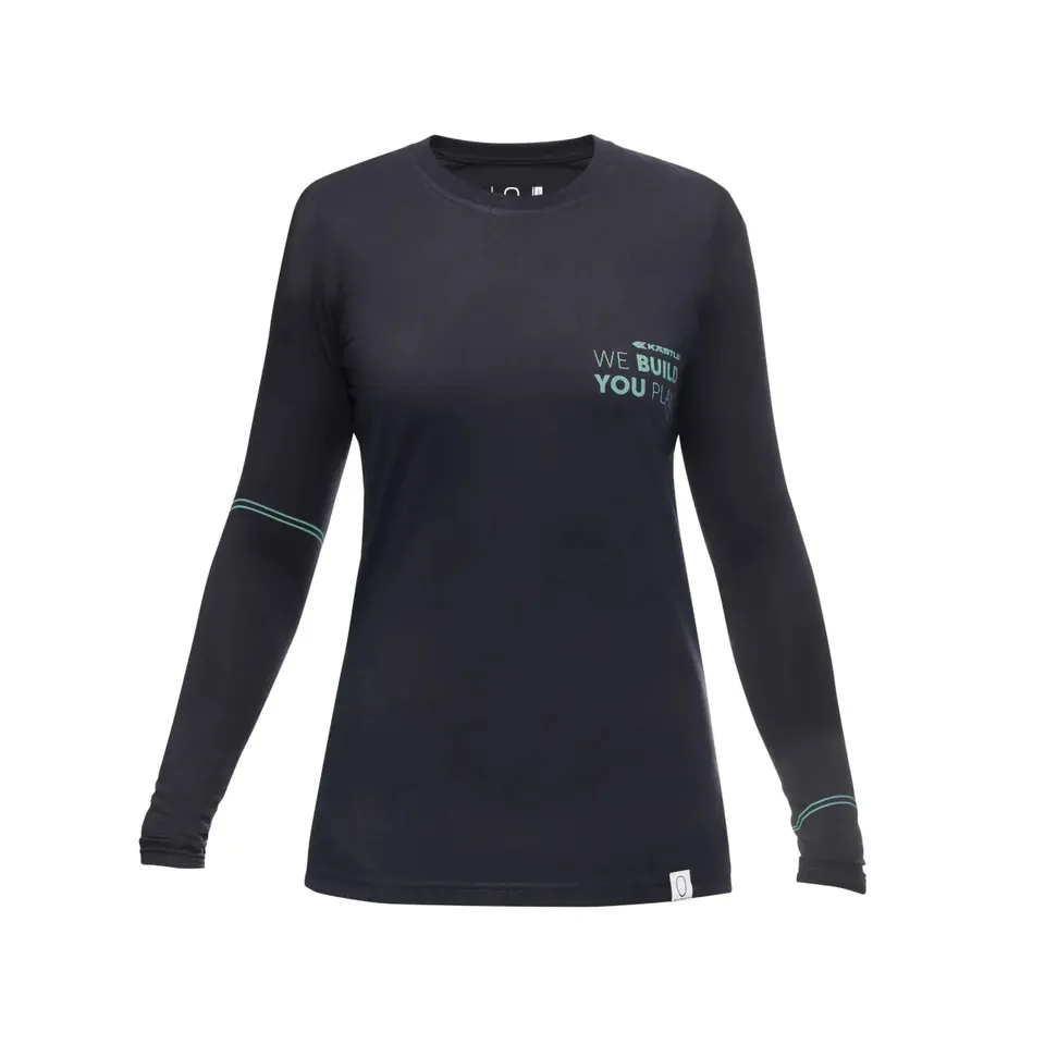 k-stle-longsleeve-mx-women-maglia-manica-lunga-nera image 1