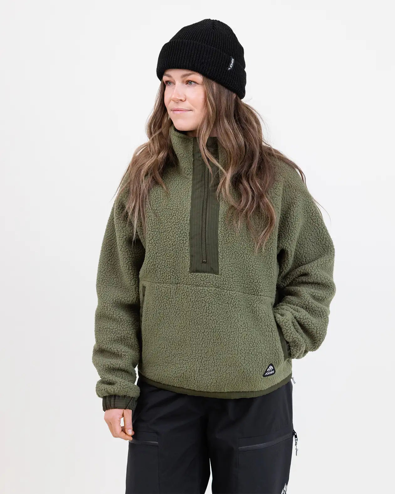jones-snowboards-campfire-recycled-sherpa-fleece-pullover-donna-2026 image 6