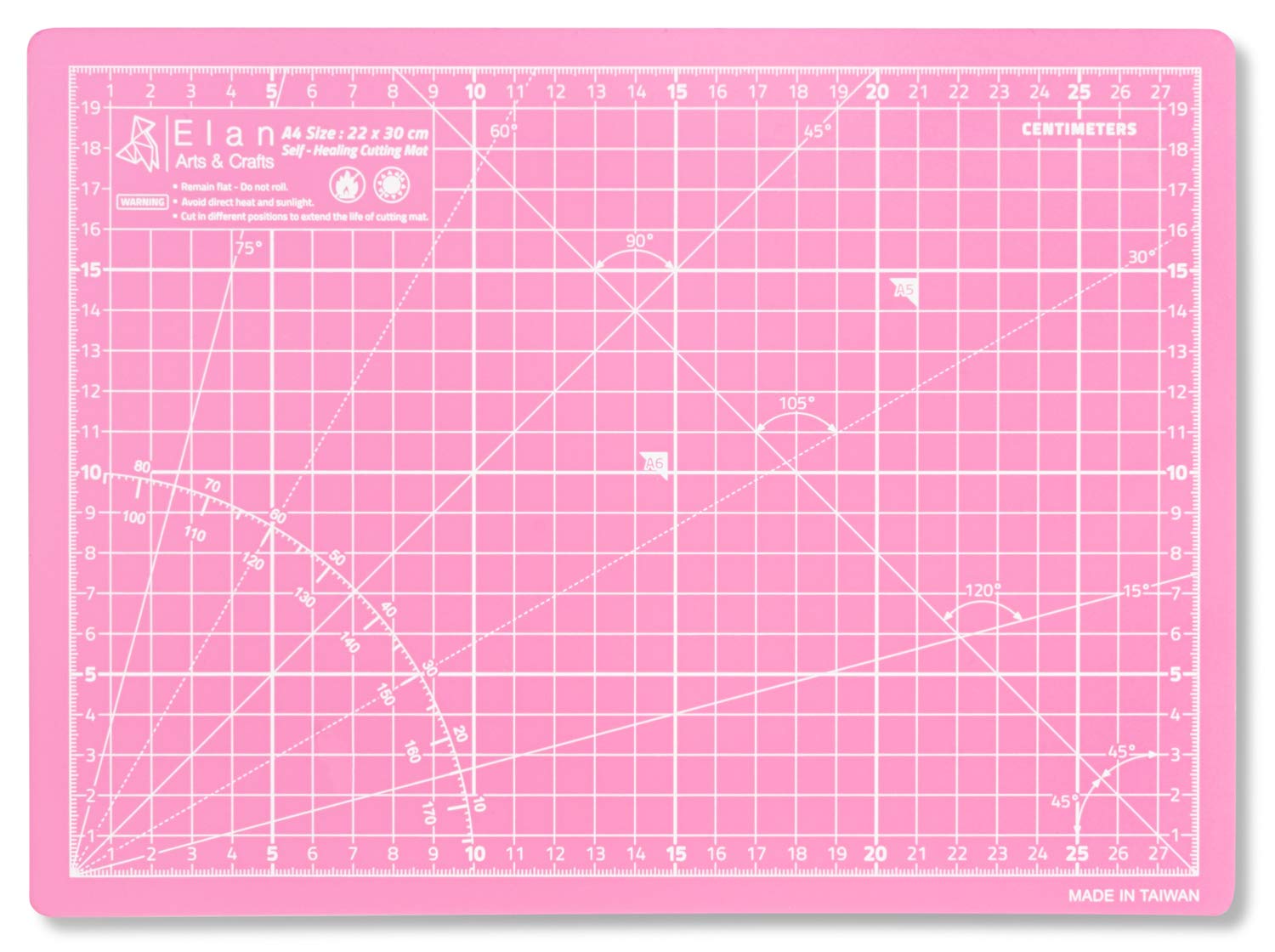 elan-tappetino-da-taglio-a4-rosa-22x30-cm-5-strati-autorigenerante image 1