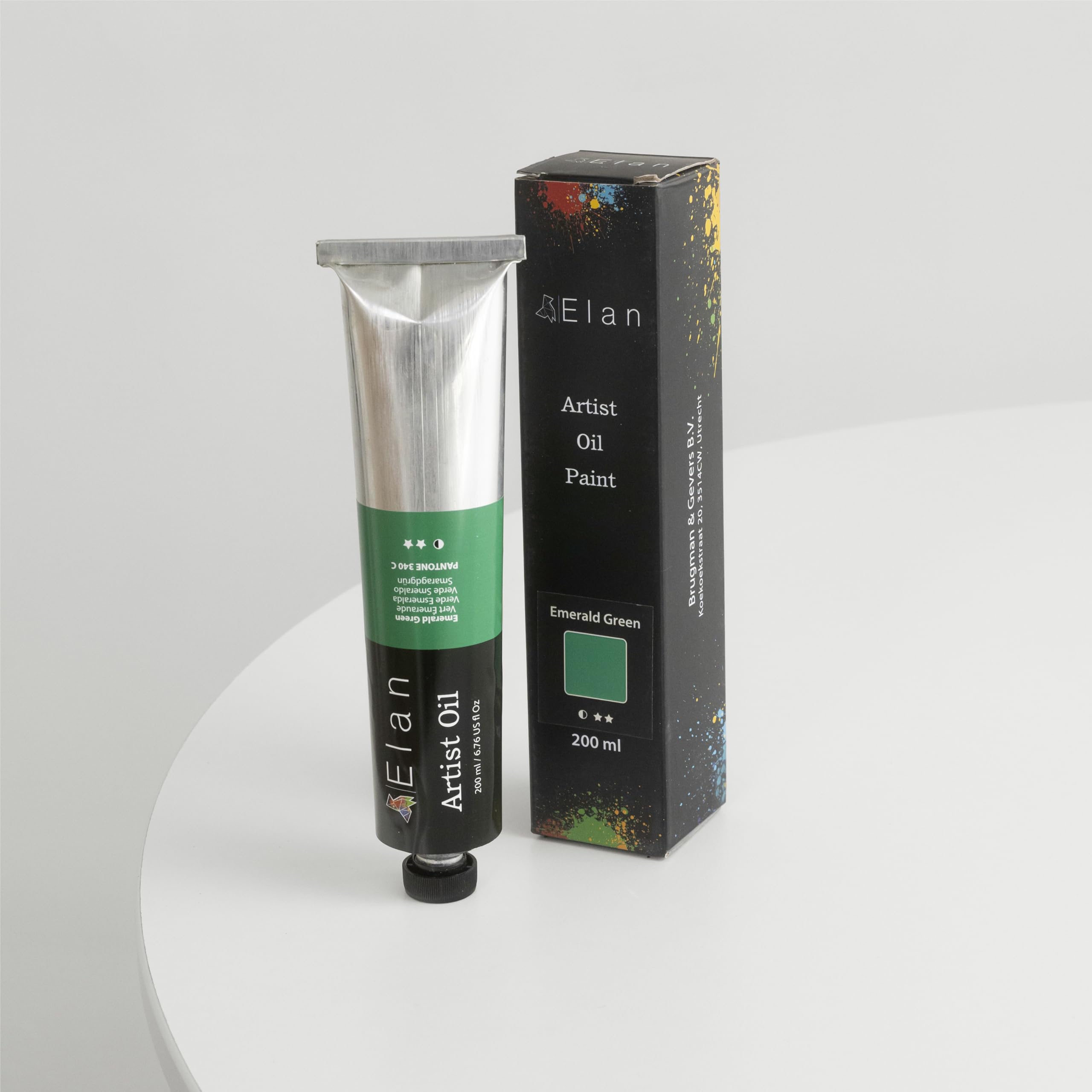 elan-verde-smeraldo-colore-ad-olio-in-tubo-da-200-ml image 2