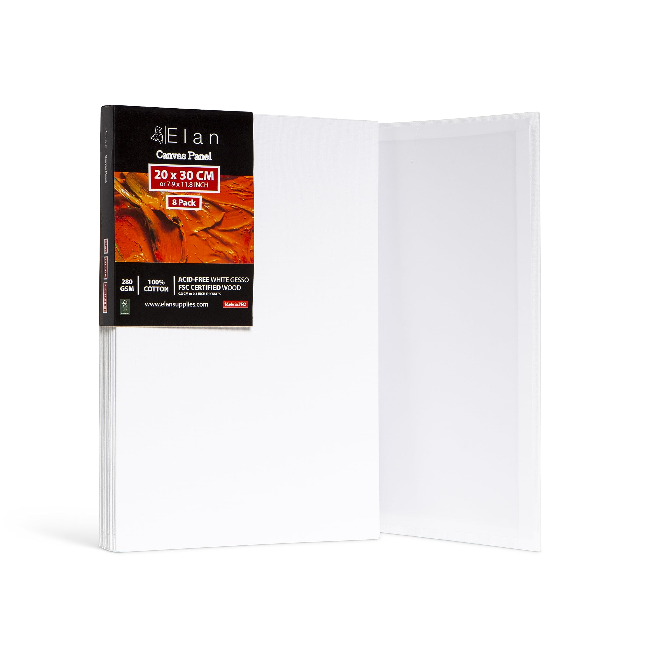 elan-tela-per-dipingere-20x25-cm-set-12-pezzi-280-gsm image 8