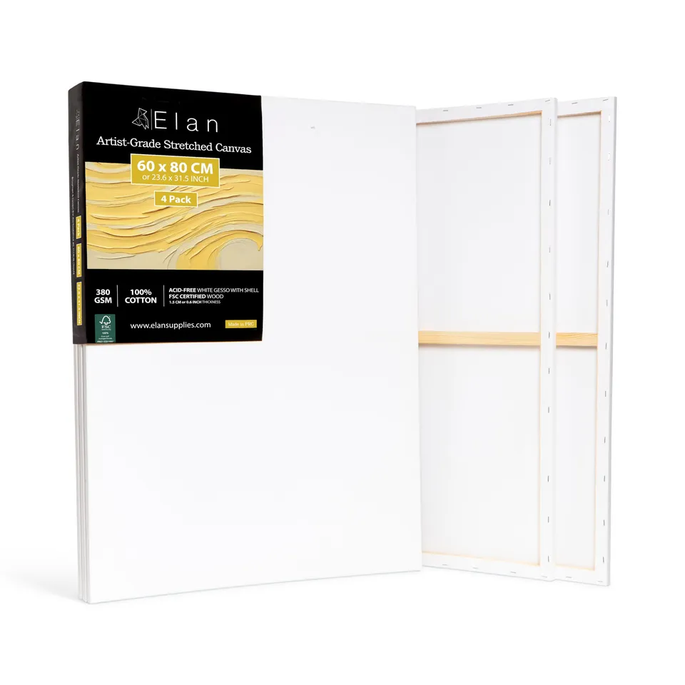 elan-tela-per-dipingere-60x80-cm-380-gsm-set-4-tele image 1