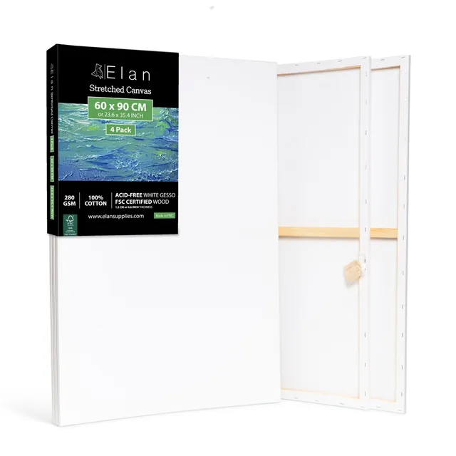 elan-tela-per-dipingere-60x90-cm-set-4-tele-280-gsm image 1