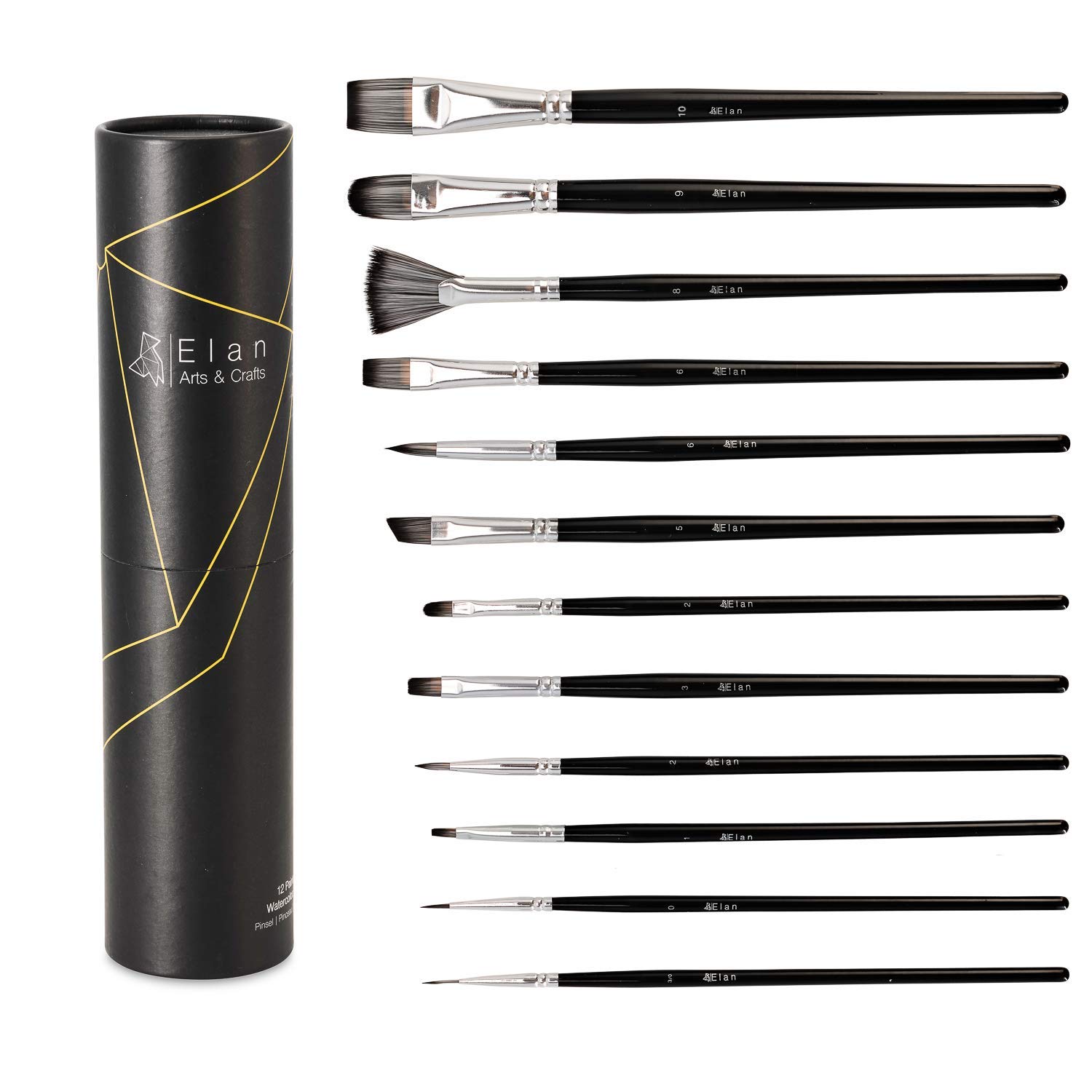 elan-set-12-pennelli-pittura-professionali-con-astuccio image 1