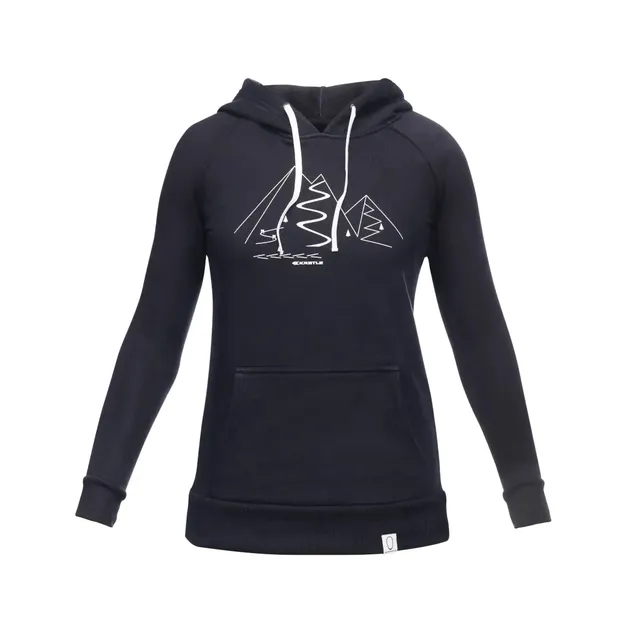 k-stle-hoody-mountain-women-felpa-con-cappuccio-nera image 1