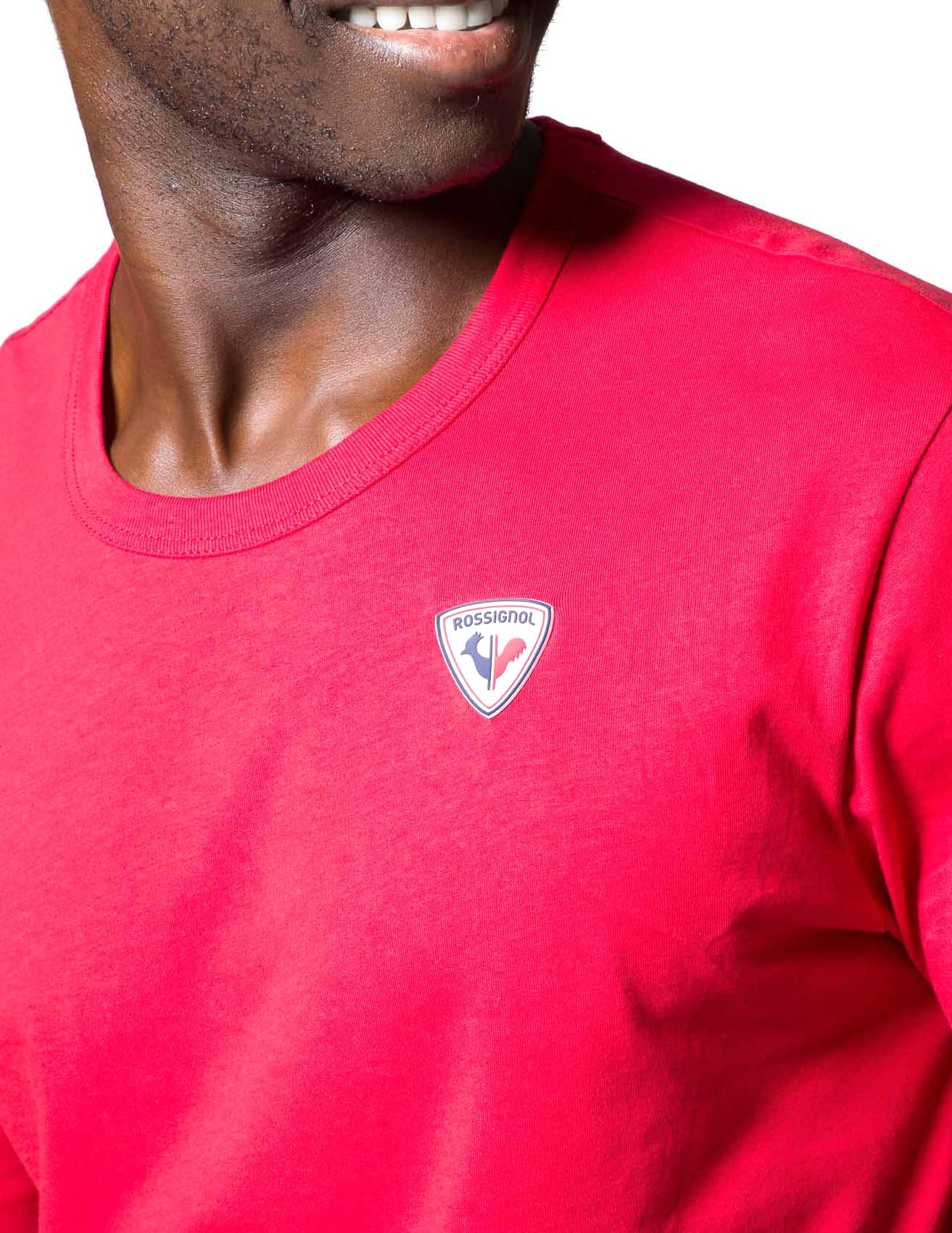 rossignol-t-shirt-uomo-logo-rosso-in-cotone-jersey image 2