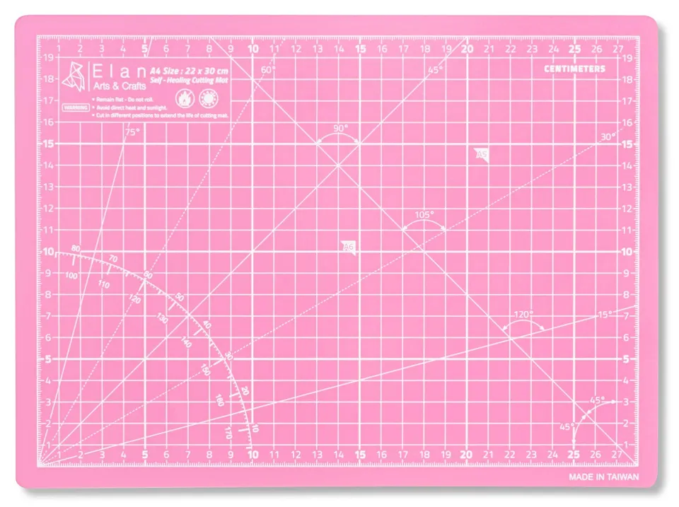elan-tappetino-da-taglio-a4-rosa-22x30-cm-5-strati-autorigenerante image 1