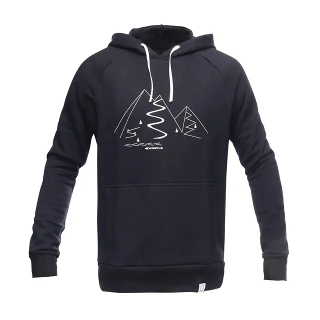 k-stle-hoody-mountain-uomo-felpa-con-cappuccio-nera image 1