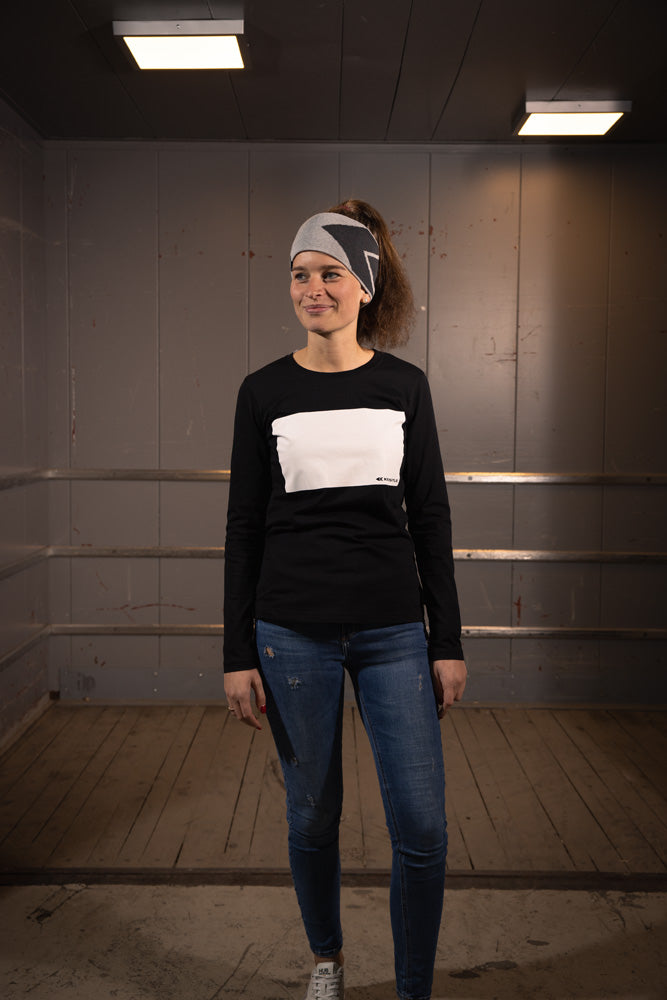 k-stle-longsleeve-light-bar-women-maglia-donna-cotone-nera image 3