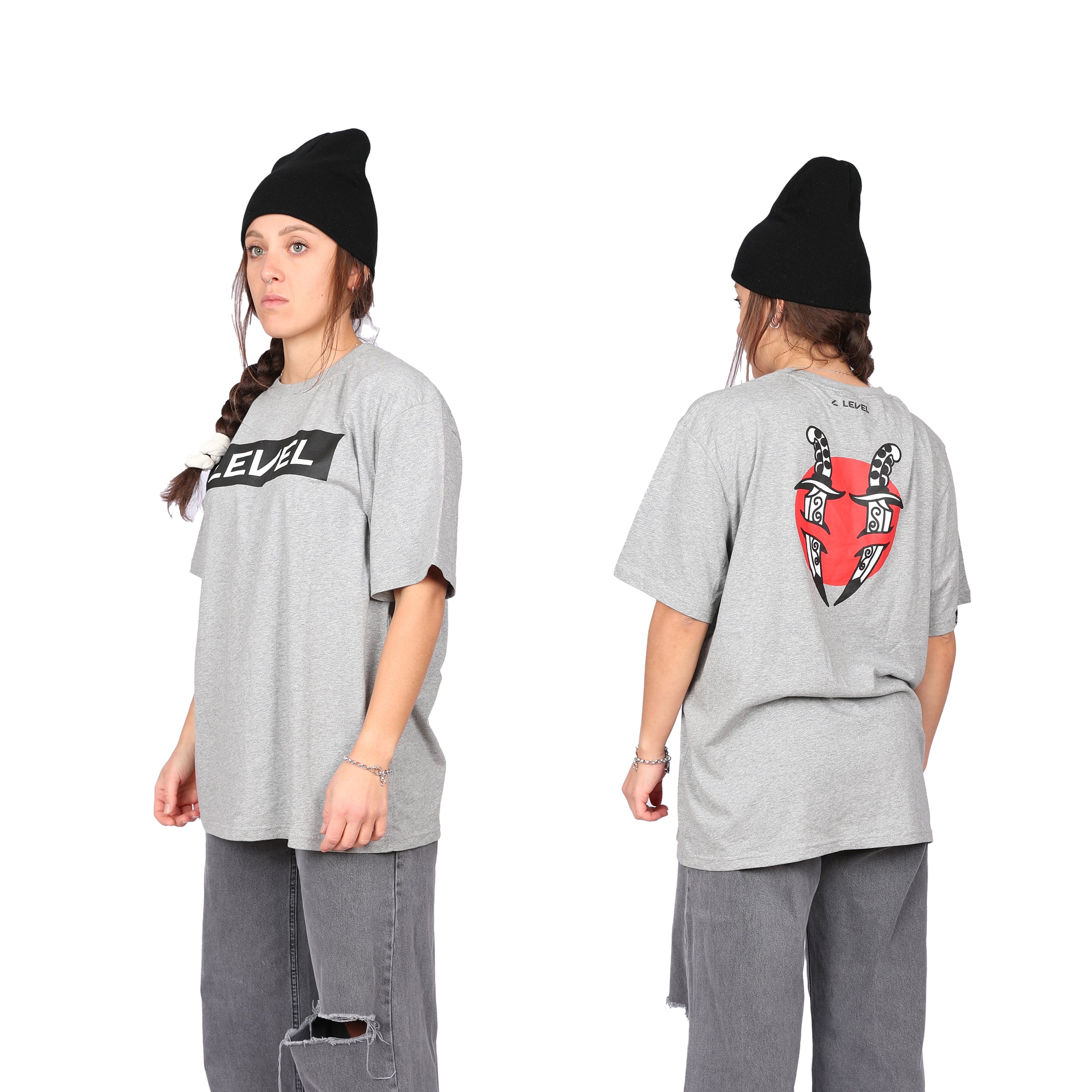 level-daggers-t-shirt-maglietta-cotone-unisex-logo image 1