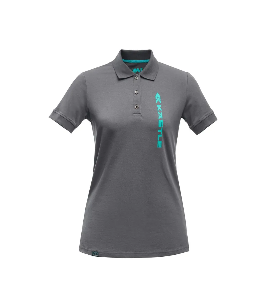 k-stle-polo-donna-cotone-stretch-grigia image 1