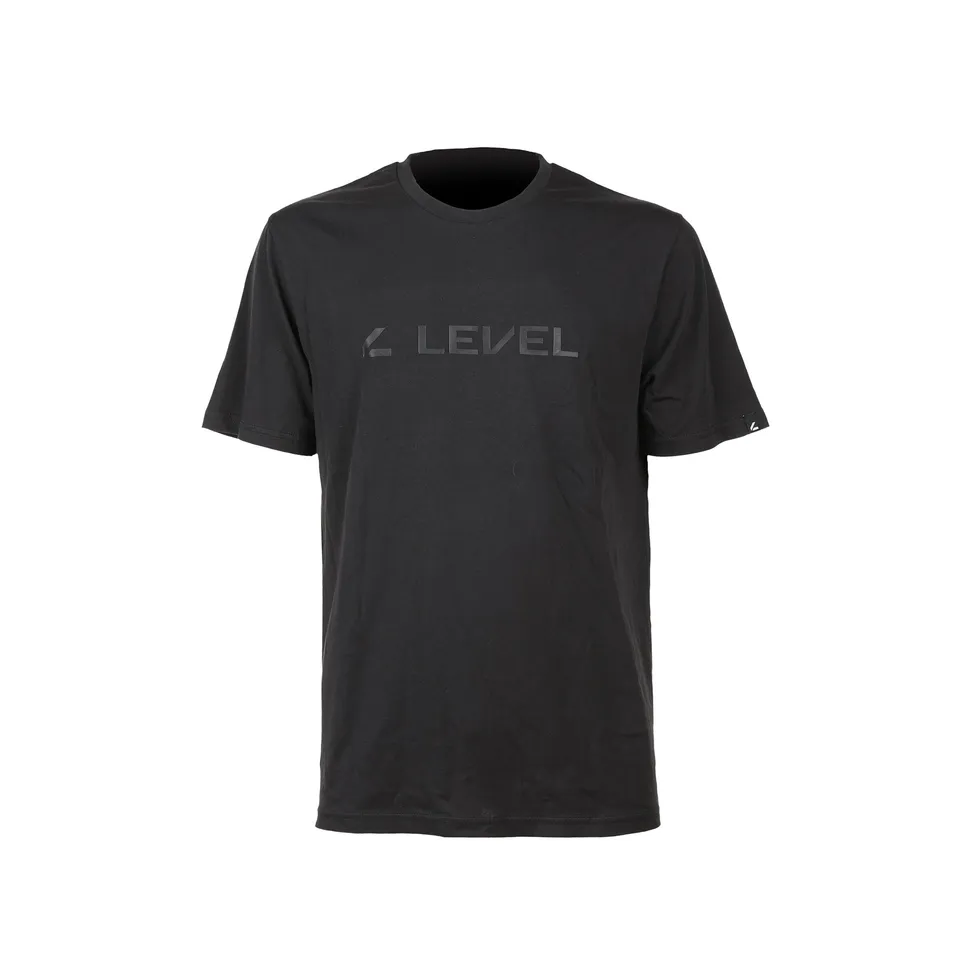 level-t-shirt-level-logo-nera-unisex-cotone image 1