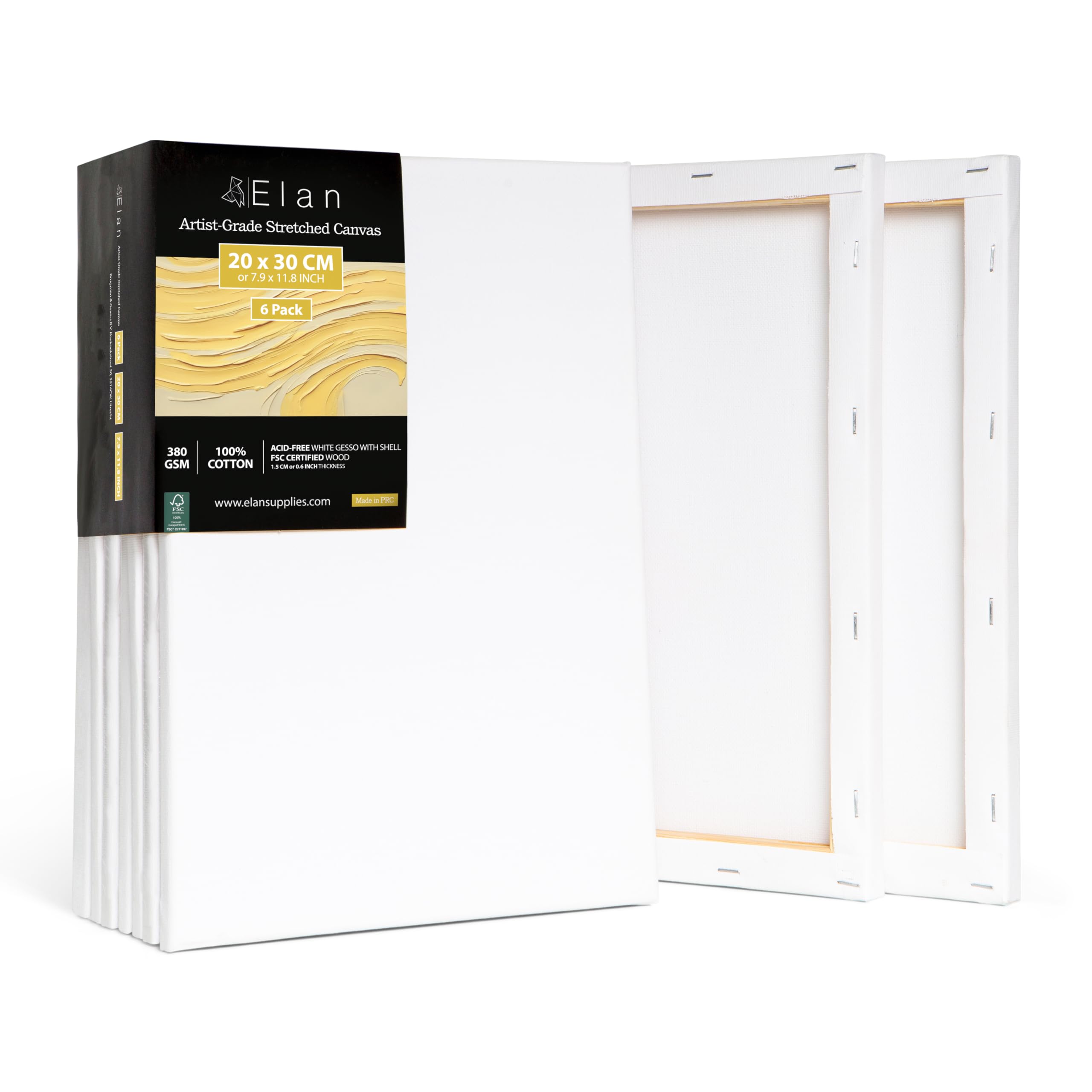 elan-tela-per-dipingere-80x120-cm-set-3-tele-380-gsm image 8