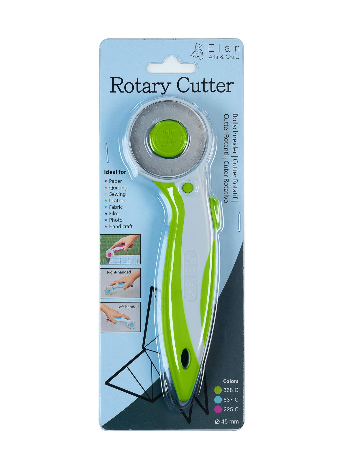 elan-cutter-rotante-45mm-verde-per-tessuti image 1