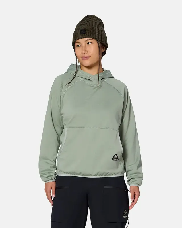 jones-snowboards-flagship-grid-fleece-felpa-con-cappuccio-donna image 1