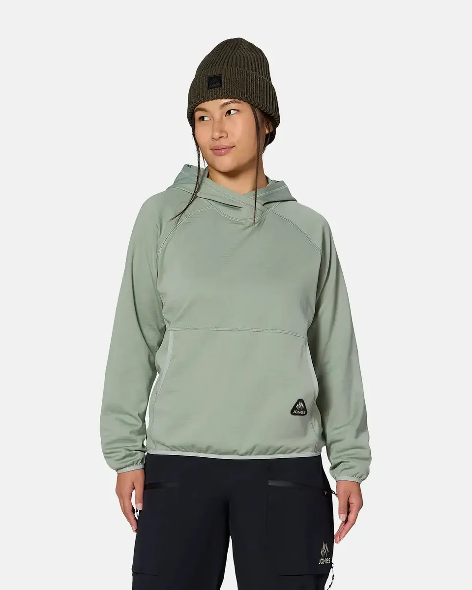 jones-snowboards-flagship-grid-fleece-felpa-con-cappuccio-donna image 1