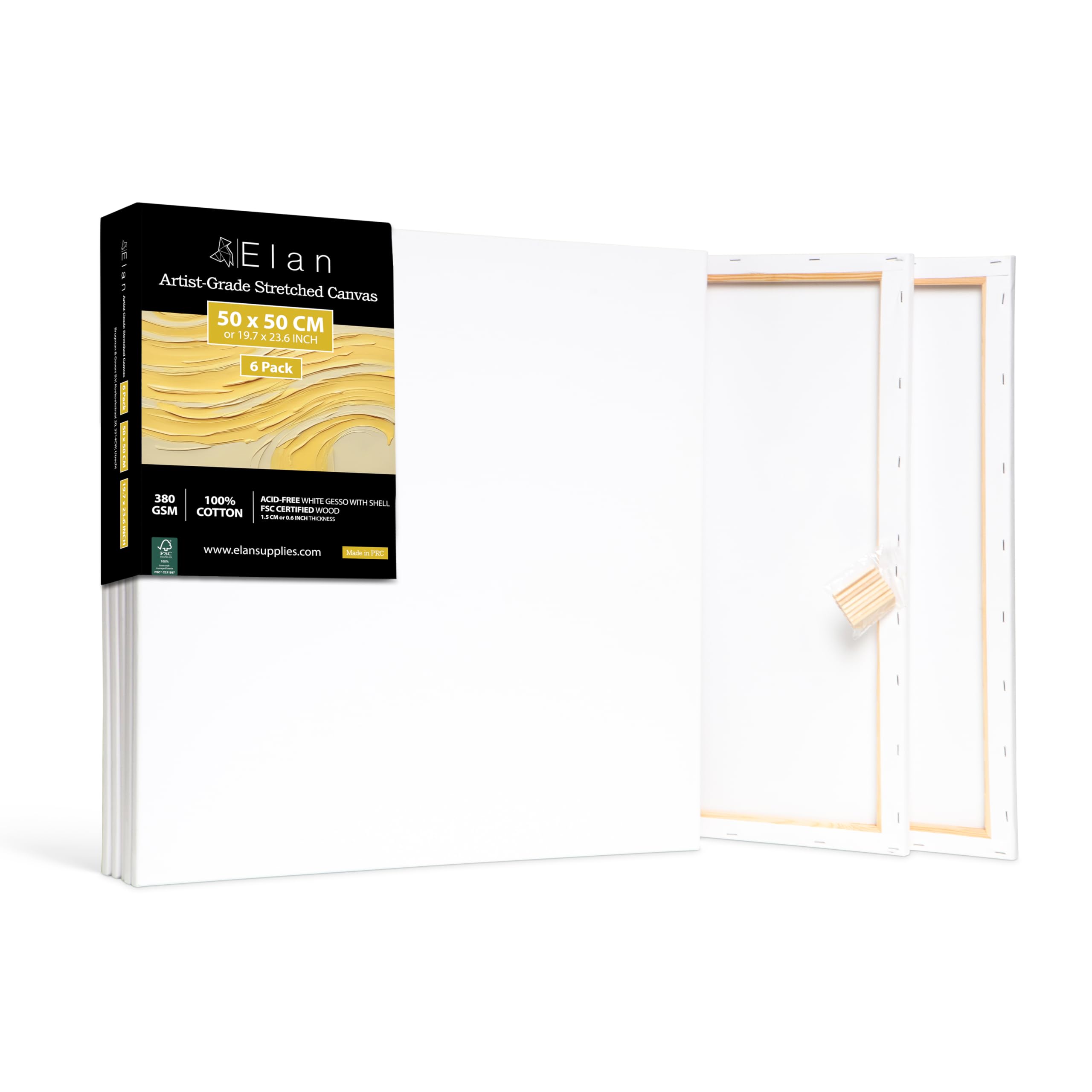 elan-tela-per-dipingere-80x120-cm-set-3-tele-380-gsm image 7
