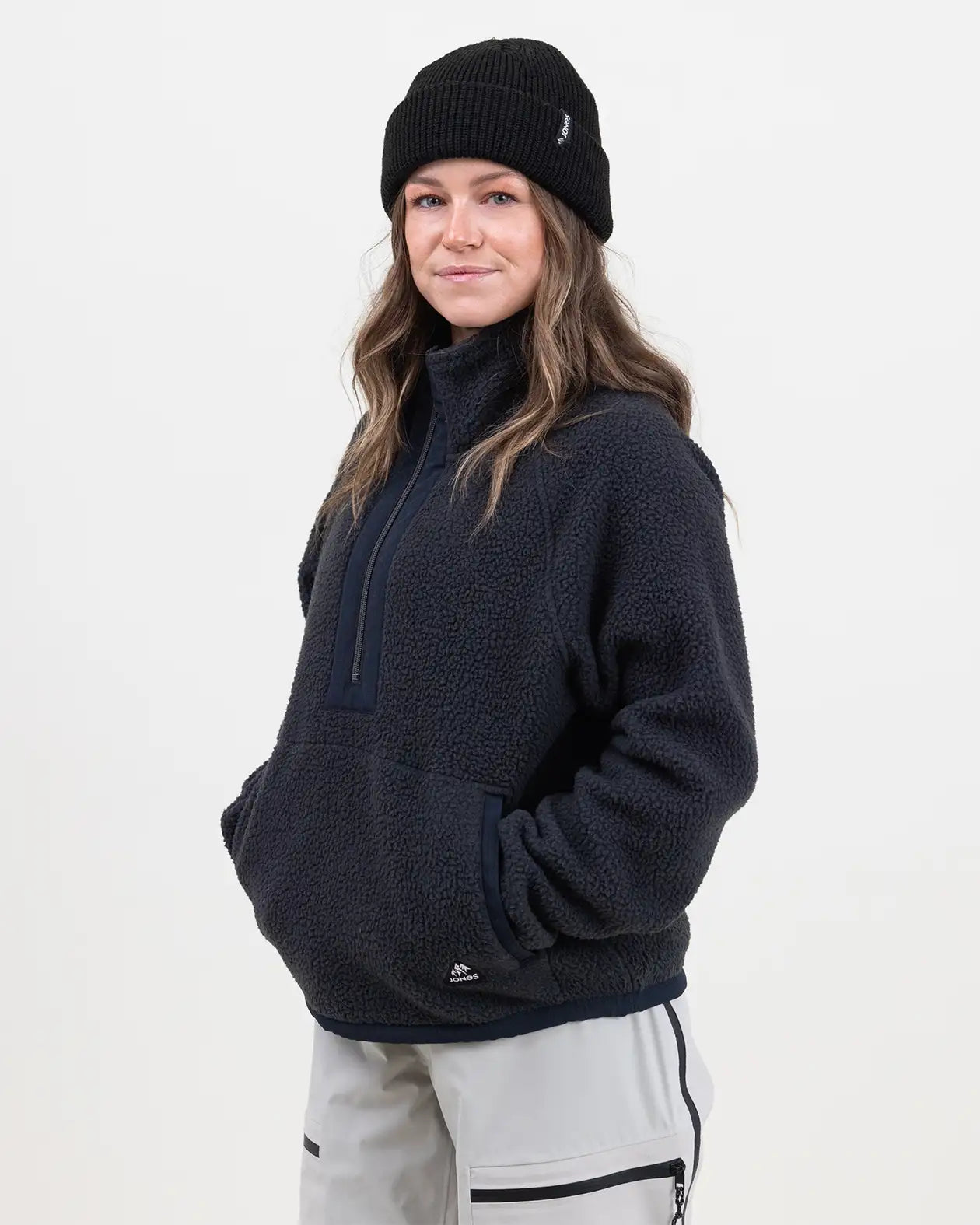 jones-snowboards-campfire-recycled-sherpa-fleece-pullover-donna-2026 image 3